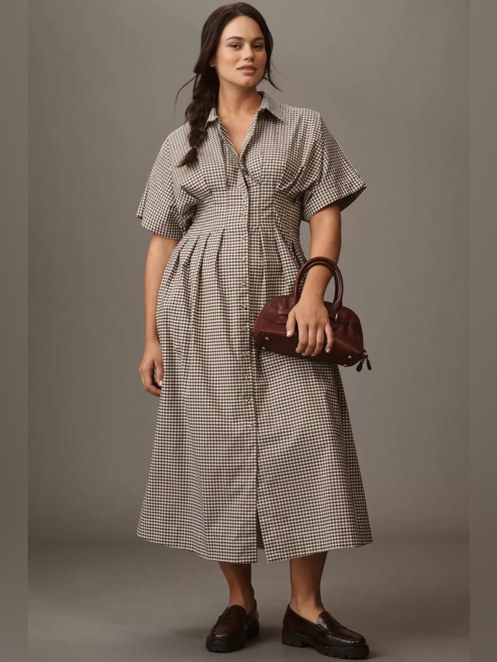 NWT Size 1X - The Tobie Shirt Dress by Exquise with Pockets (NWT US$ 198)